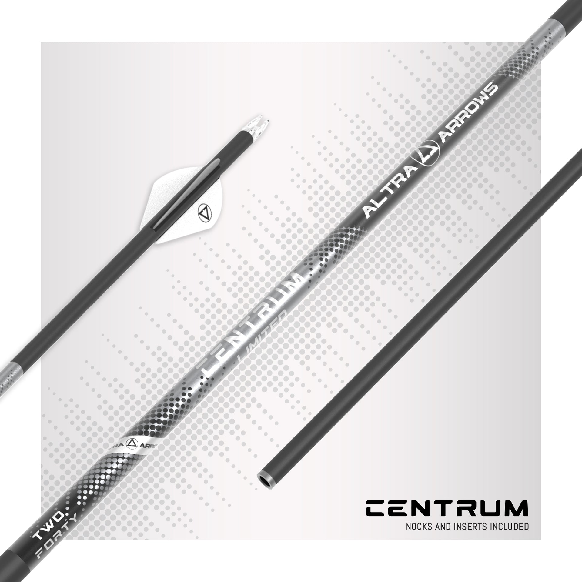 Lot De 6 Flèches De Chasse Altra Centrum Limited 350 – Carbone – Neuves
